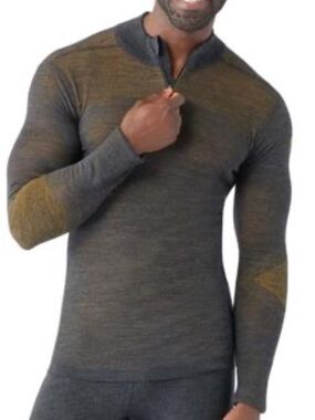 SMARTWOOL Intraknit Thermal Merino Base Layer 1/4 Zip Pullover Sweater sz XL